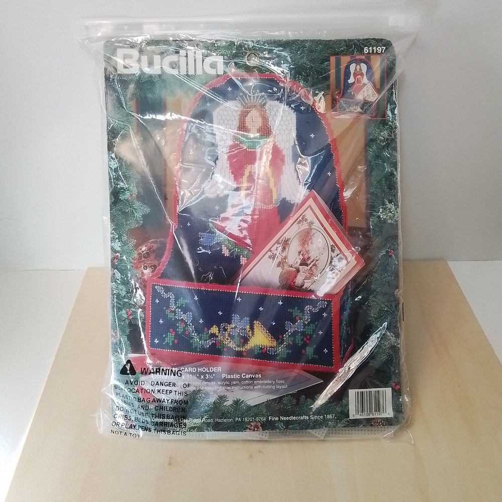 Budilla Celestial Card Holder Cross Stitch Kit Angel Christmas‎ Needlecraft New